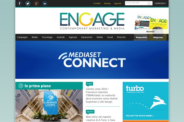 Engage theme websites examples