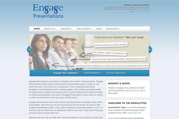 WordPress website example screenshot
