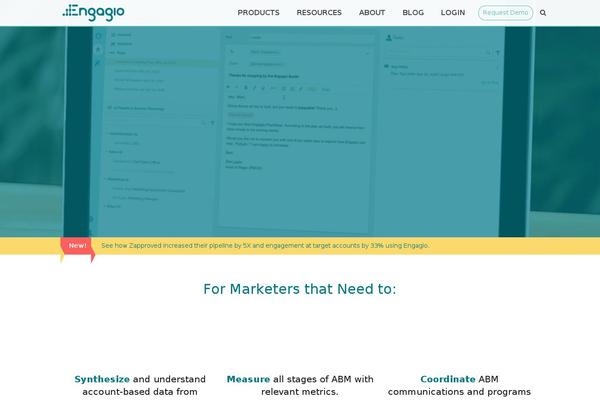 engagio.com site used Demandbase