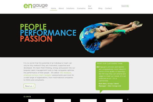 Engage theme site design template sample