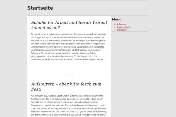 WordPress website example screenshot