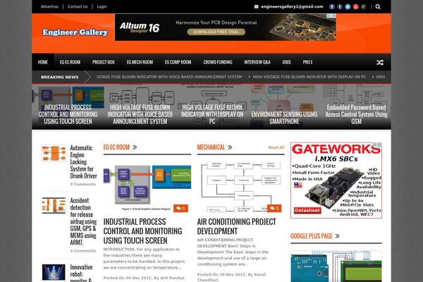 engineersgallery.com site used Newspaper