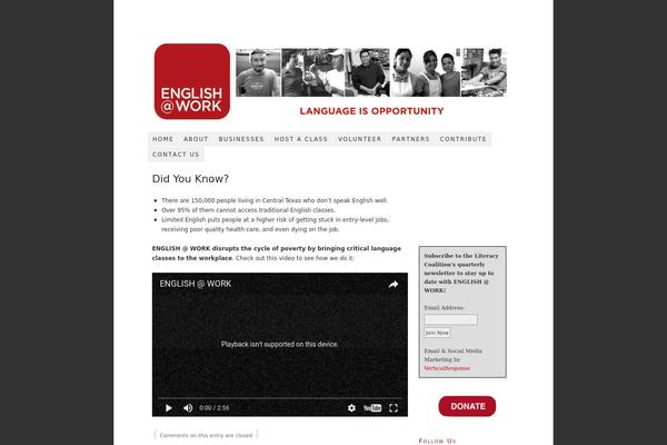 englishatwork.org site used Thesis 1.6