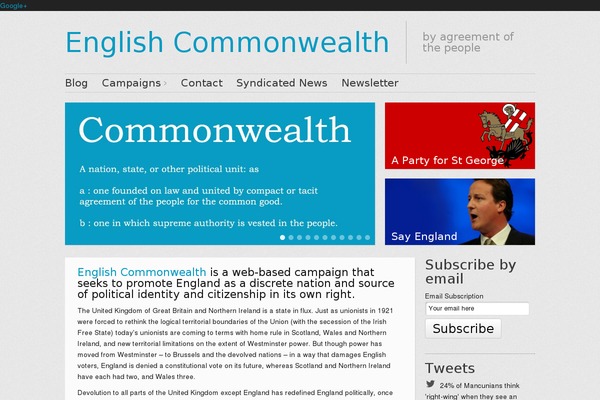 englishcommonwealth.org site used Website