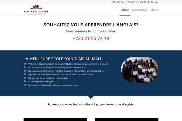 Enfold theme site design template sample