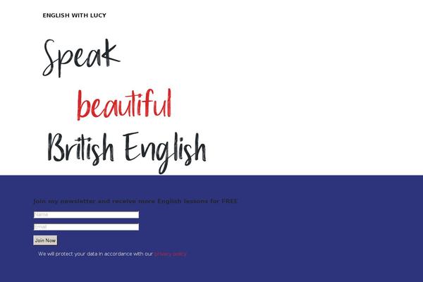 englishwithlucy.com site used Wp-english-lucy