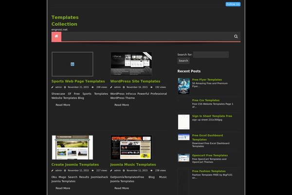 WordPress website example screenshot