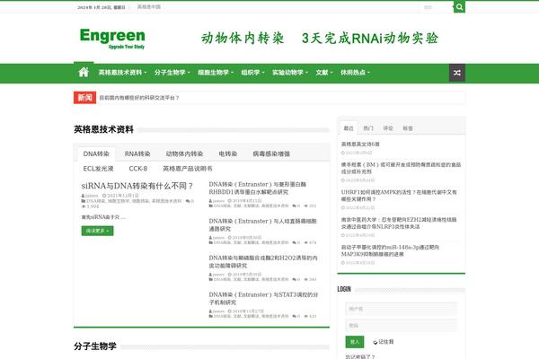 engreen.cn site used Sahifa Child
