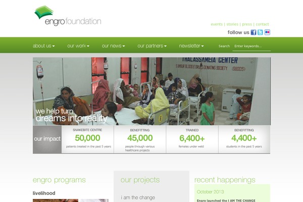 engrofoundation.com site used Engro