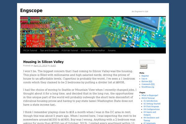 Twenty Ten theme site design template sample