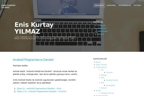 Kerge theme site design template sample