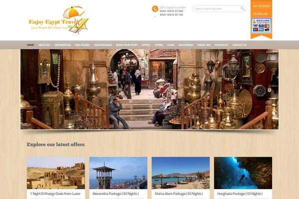 BookYourTravel theme site design template sample