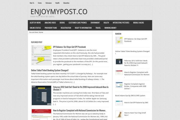 enjoymypost.com site used Encun