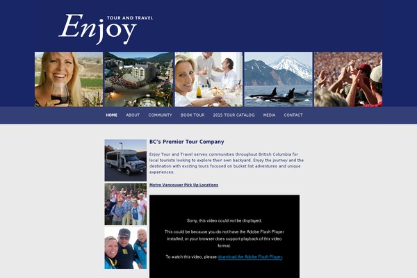 Enjoy theme site design template sample