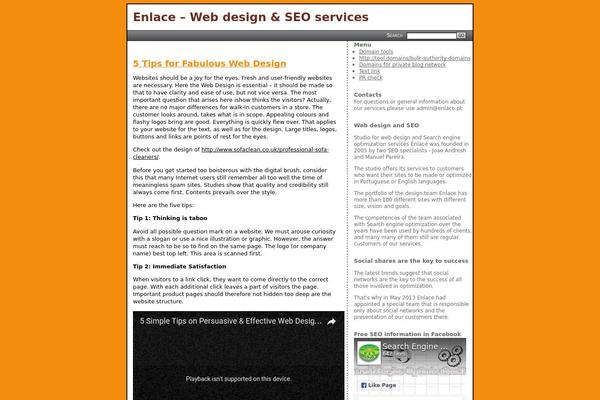 SEO Basics theme site design template sample