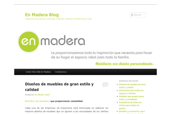 WordPress website example screenshot