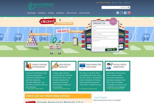 Twenty Eleven theme site design template sample