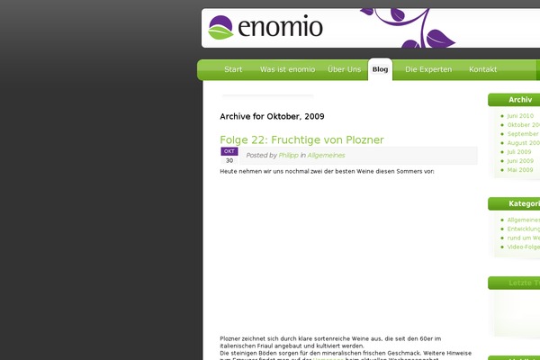 enomio.de site used Enomio