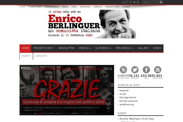 enricoberlinguer.it site used Eb-theme