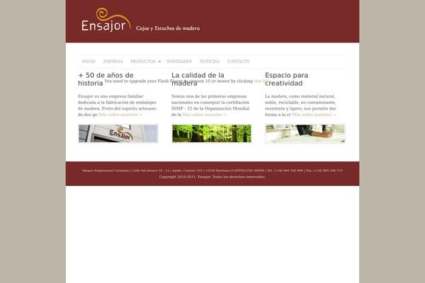 ensajor.com site used Minimalistic