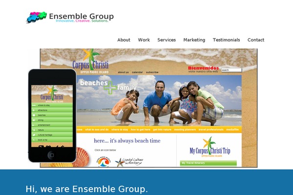 ensemblegroup.net site used Twenty Thirteen