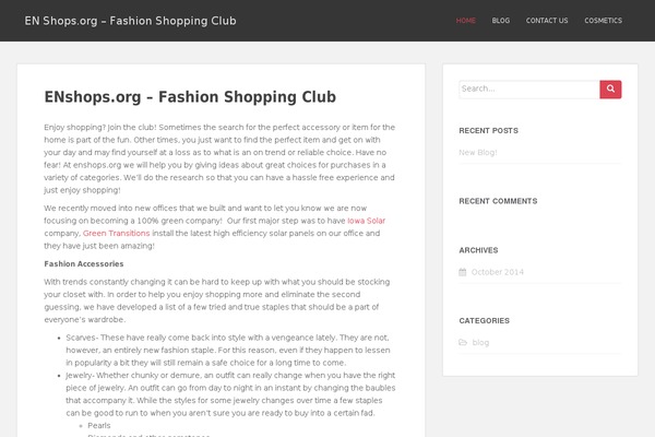 WordPress website example screenshot