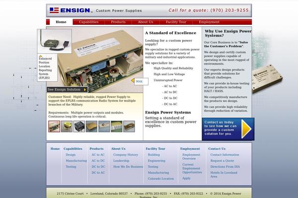 ensignpower.com site used Ensign