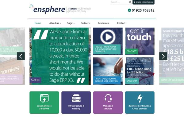ensphere.eu site used Ensphere