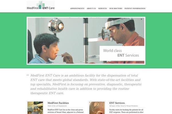 Care theme site design template sample