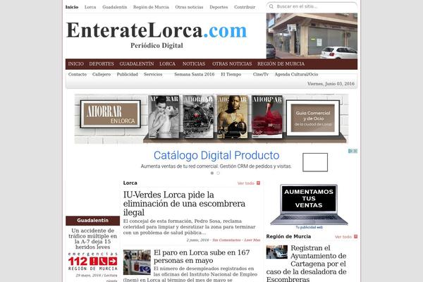 enteratelorca.com site used City Desk
