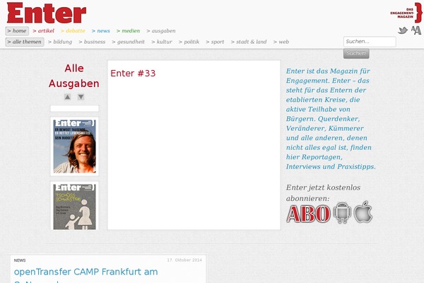 entermagazin.de site used Enter-magazin