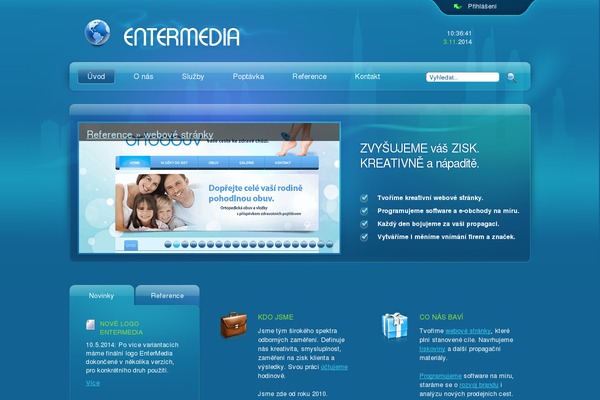 entermedia.cz site used slight