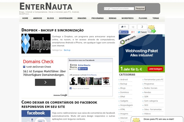 enternauta.com.br site used Enternautacombr