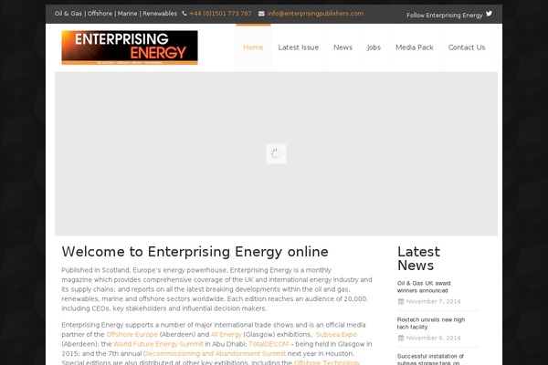 WordPress website example screenshot