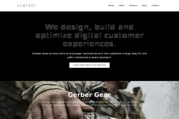 subtext WordPress theme, websites list used subtext theme subtext theme websites examples