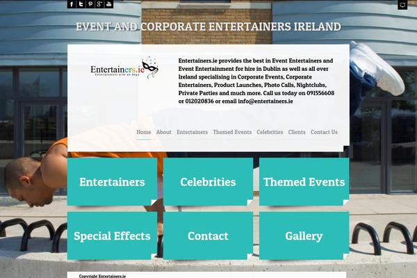 entertainers.ie site used Eworks