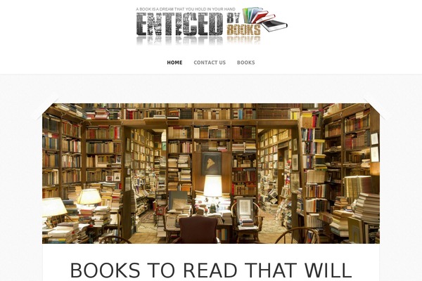 enticedbybooks.com site used Capture