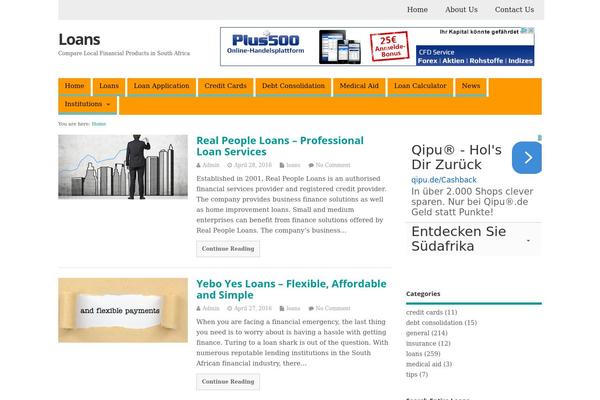 MesoColumn theme site design template sample