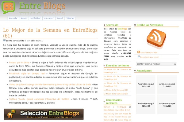 entreblogs.com site used Entreblogs