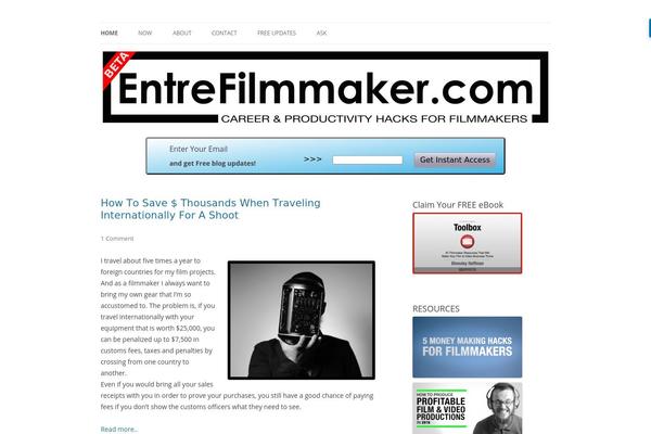 Twenty Twelve theme site design template sample