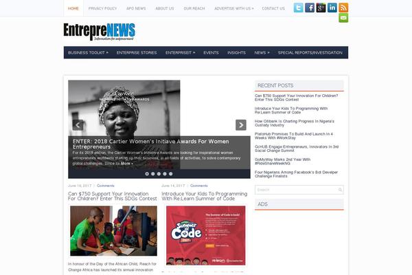 entrepre-news.com site used Sitemag