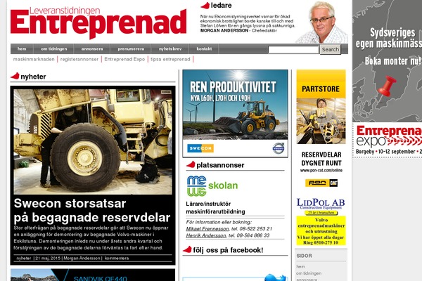 entreprenad.com site used Entreprenad-theme