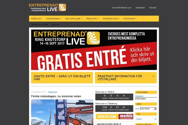 entreprenadlive.se site used Entreprenadlive