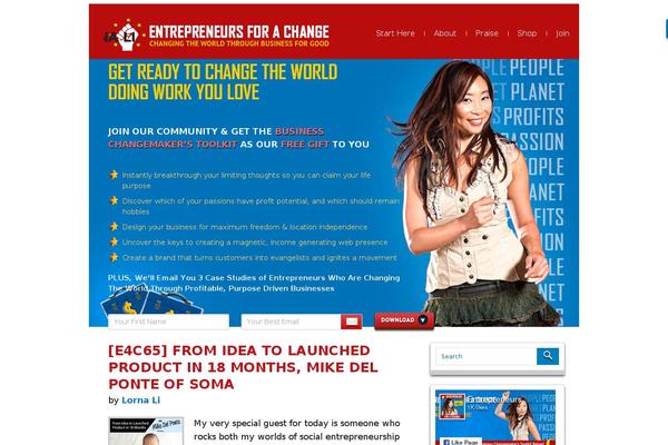 entrepreneursforachange.com site used Entrepreneurs