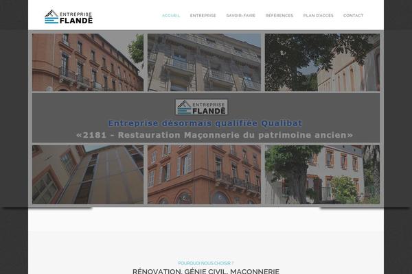 entreprise-flande.com site used Vision-wp