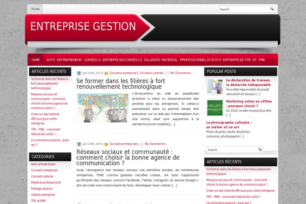 entreprise-gestion.fr site used Entreprise-gestion