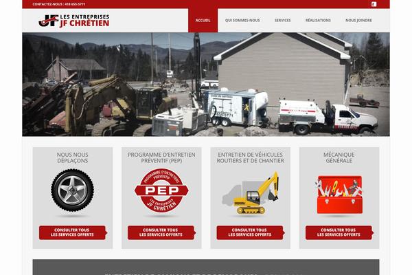 BUILDER theme site design template sample