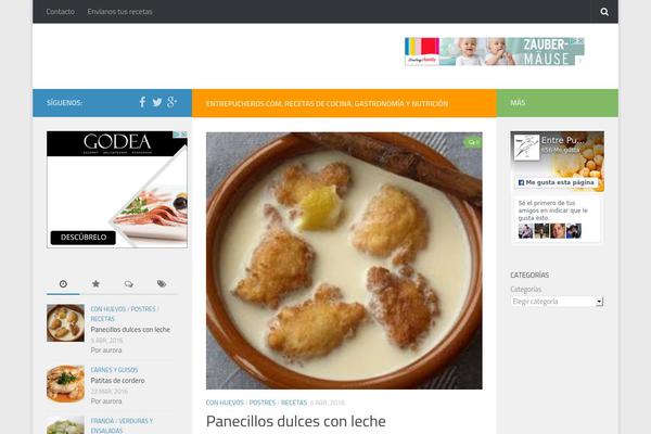 Hueman theme site design template sample
