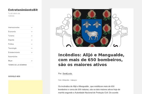 WordPress website example screenshot