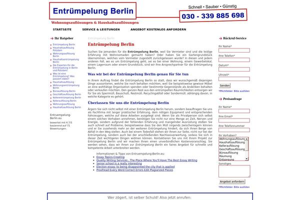 entruempelung-berlin.eu site used Entruempelung-berlin